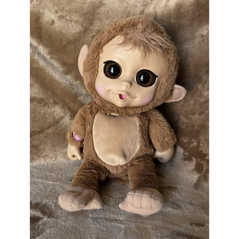 Jakks Pacific Animal Babies -Baby Monkey 2014- 12" Plush‎ With Sounds